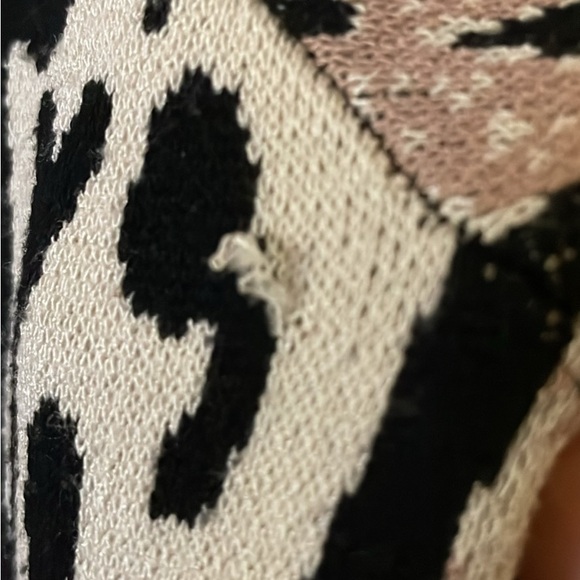 Nanette Lepore leopard print mock neck sweater dress - Picture 7 of 7